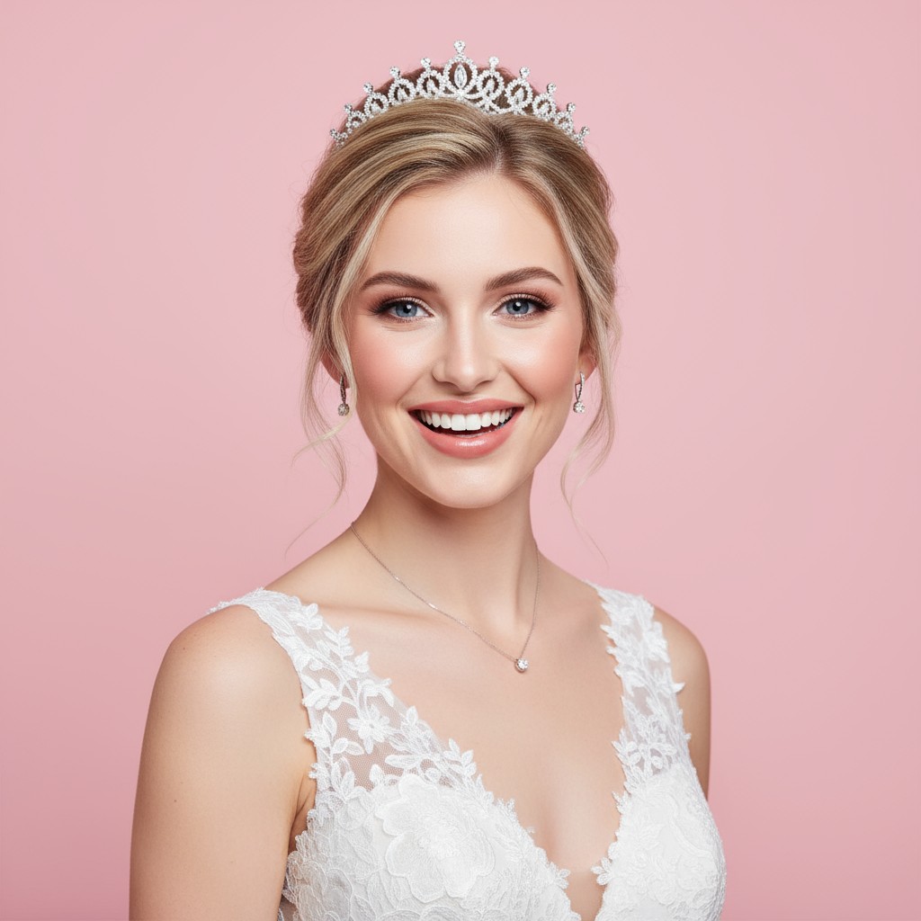 Wedding Updo With Crown Ideas